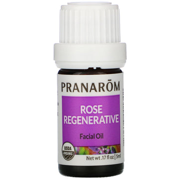 Pranarom, Essential Oil, Rose Regenerative Facial Oil, .17 fl oz (5 ml)