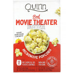 Quinn Popcorn, Microwave Popcorn, Real Movie Theater Butter, 2 Bags, 3.7 oz (104 g) Each - The Supplement Shop