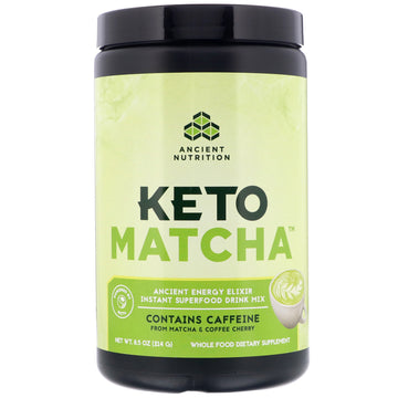 Dr. Axe / Ancient Nutrition, Keto Matcha, Ancient Energy Elixir, 8.5 oz (214 g)