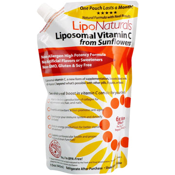 Lipo Naturals, Liposomal Vitamin C from Sunflowers, 15 oz (443 ml)