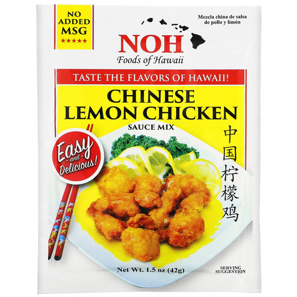 NOH Foods of Hawaii, Chinese Lemon Chicken Sauce Mix, 1.5 oz (42 g) - The Supplement Shop