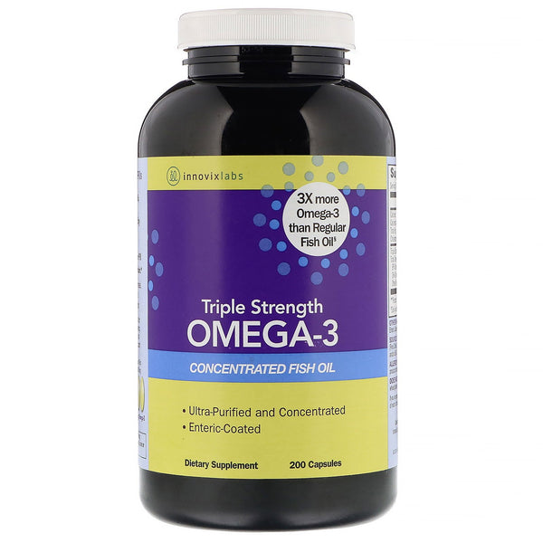 InnovixLabs, Triple Strength Omega-3, 200 Capsules - The Supplement Shop