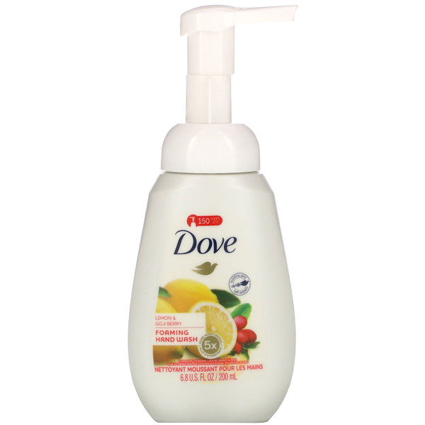 Dove, Foaming Hand Wash, Lemon & Goji Berry, 6.8 fl oz (200 ml) - The Supplement Shop