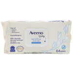 Aveeno, Baby, Sensitive, All Over Wipes, 64 Wipes - The Supplement Shop
