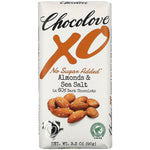 Chocolove, XO, Almonds & Sea Salt in 60% Dark Chocolate Bar, 3.2 oz (90 g) - The Supplement Shop