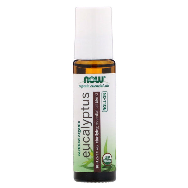 Now Foods, Certified Organic Eucalyptus Roll-On, 1/3 fl oz (10 ml) - The Supplement Shop