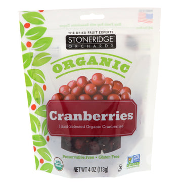 Stoneridge Orchards, Organic Cranberries, 4 oz (113 g)