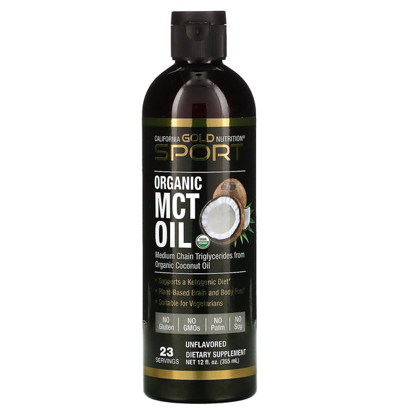California Gold Nutrition, Organic MCT Oil, 12 fl oz (355 ml) - The Supplement Shop