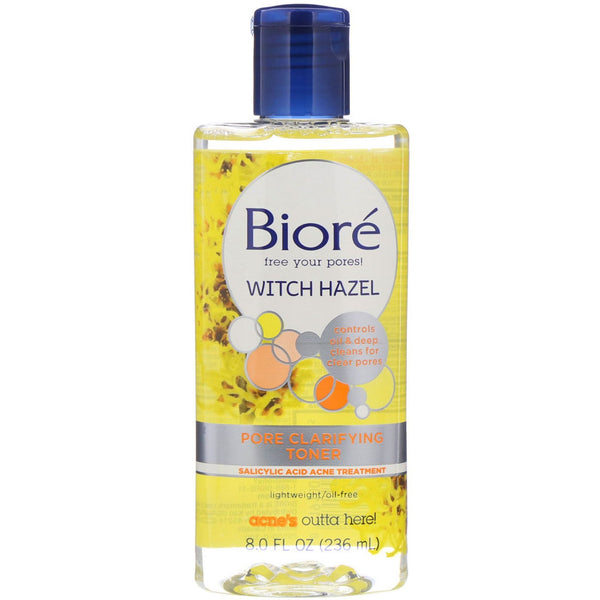 Biore, Pore Clarifying Toner, Witch Hazel, 8 fl oz (236 ml) - The Supplement Shop
