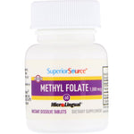Superior Source, Methyl Folate, 1,000 mcg, 60 Tablets - The Supplement Shop