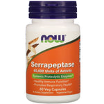 Now Foods, Serrapeptase, 60 Veg Capsules - The Supplement Shop