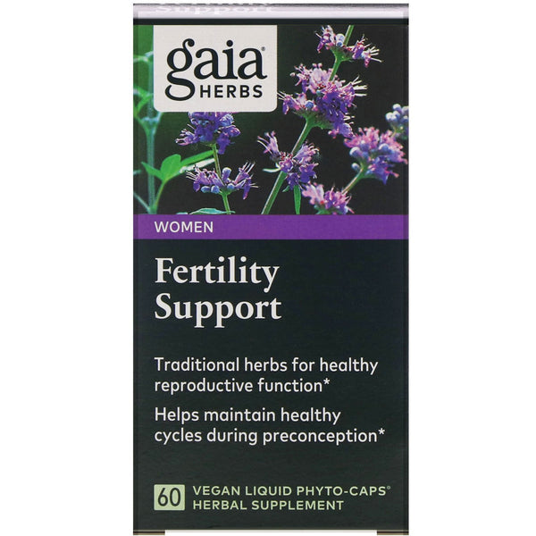 Gaia Herbs, Fertility Support for Women, 60 Vegan Liquid Phyto-Caps - The Supplement Shop