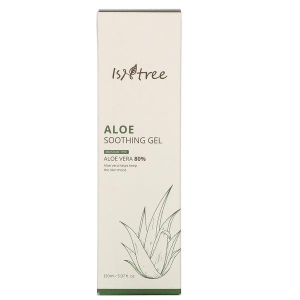 Isntree, Aloe Soothing Gel, Aloe Vera 80%, 5.07 fl oz (150 ml) - The Supplement Shop