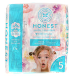 The Honest Company, Honest Diapers, Size 5, 27+ Pounds, Rose Blossom, 20 Diapers - The Supplement Shop