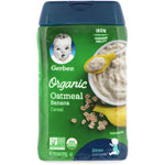 Gerber, Organic Oatmeal Cereal, Banana , 8 oz (227 g) - The Supplement Shop