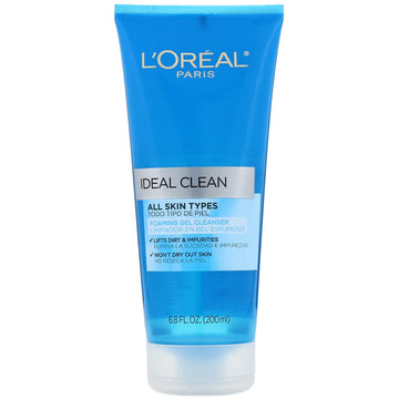 L'Oreal, Ideal Clean, Foaming Gel Cleanser, 6.8 fl oz (200 ml)