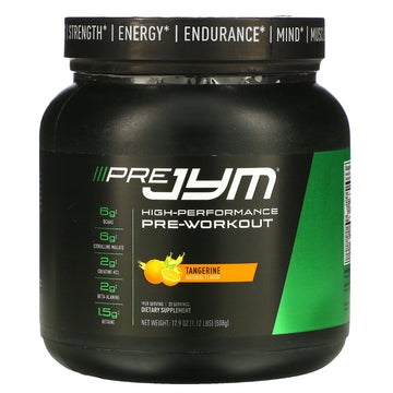 JYM Supplement Science, High-Performance Pre-Workout, Tangerine, 17.9 oz (508 g)