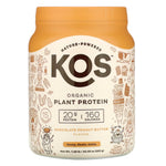 KOS, Organic Plant Protein, Chocolate Peanut Butter, 1.28 lb (583 g) - The Supplement Shop