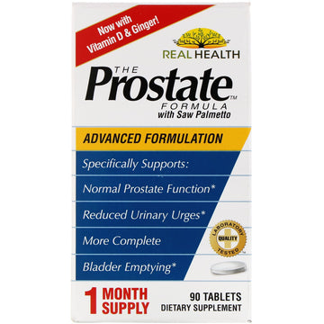 Real Health, The Prostate Formula with Saw Palmetto, 90 Tablets