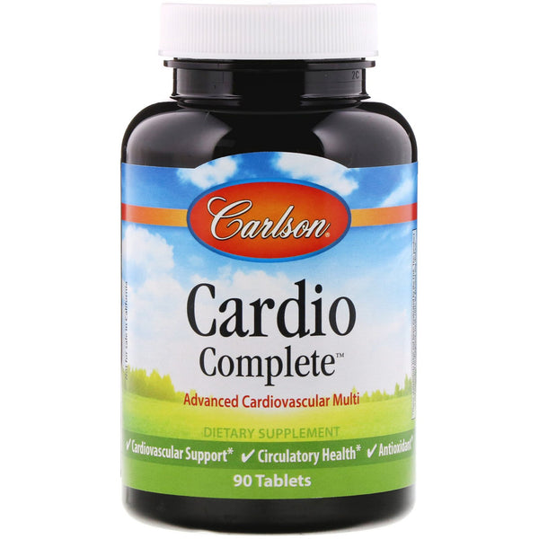 Carlson Labs, Cardio Complete, Advanced Cardiovascular Multi, 90 Tablets - The Supplement Shop