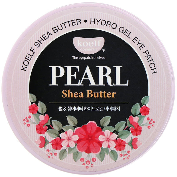 Koelf, Pearl Shea Butter, Hydro Gel Eye Patch, 60 Patches - The Supplement Shop