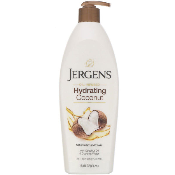 Jergens, Hydrating Coconut Moisturizer, Oil-Infused, 16.8 fl oz (496 ml) - The Supplement Shop