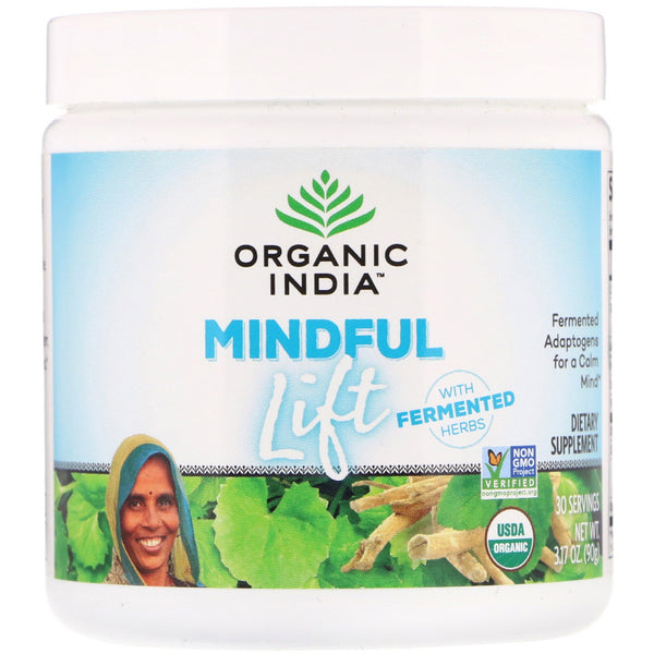 Organic India, Mindful Lift, Fermented Adaptogens, 3.17 oz (90 g) - The Supplement Shop