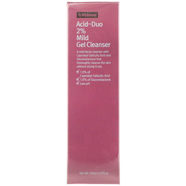 Wishtrend, Acid-Duo 2% Mild Gel Cleanser, 5.07 fl oz (150 ml) - The Supplement Shop