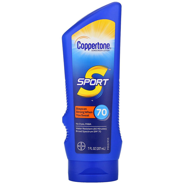 Coppertone, Sport, Sunscreen Lotion, SPF 70, 7 fl oz (207 ml) - The Supplement Shop