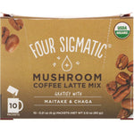 Four Sigmatic, Mushrooms Coffee Latte Mix, 10 Packets, 0.21 oz (6 g) Each - The Supplement Shop