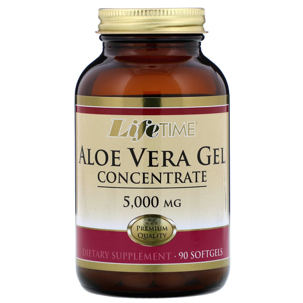 LifeTime Vitamins, Aloe Vera Gel Concentrate, 5,000 mg, 90 Softgels - The Supplement Shop
