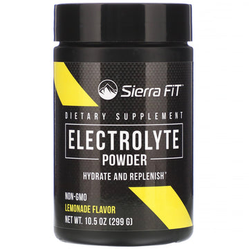 Sierra Fit, Electrolyte Powder, 0 Calories, Lemonade, 10.5 oz (299 g)