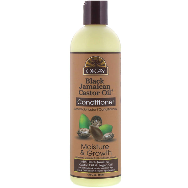 Okay Pure Naturals, Black Jamaican Castor Oil, Conditioner, 12 fl oz (355 ml) - The Supplement Shop