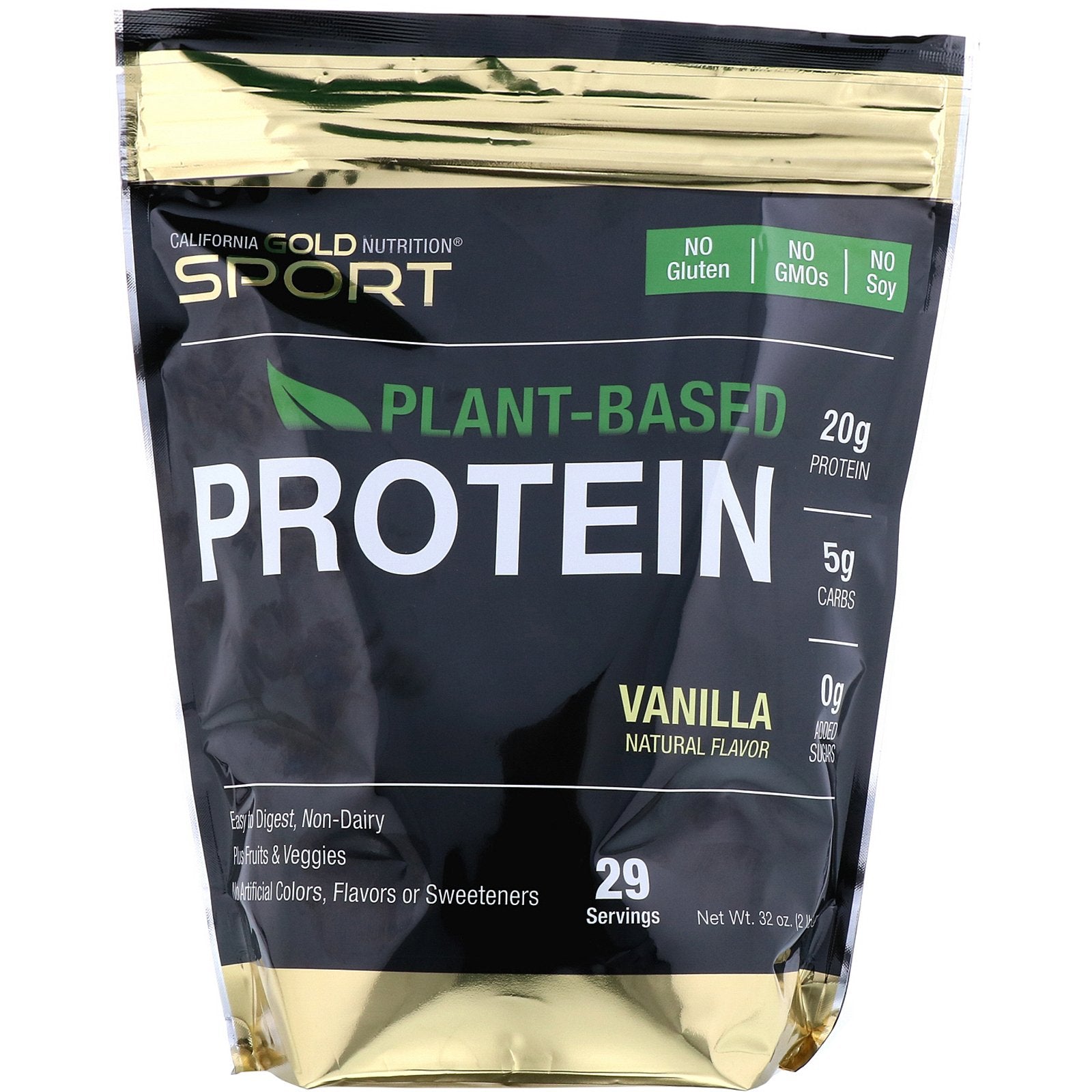 California Gold Nutrition, Sport, Vegan Protein with Pea Protein 