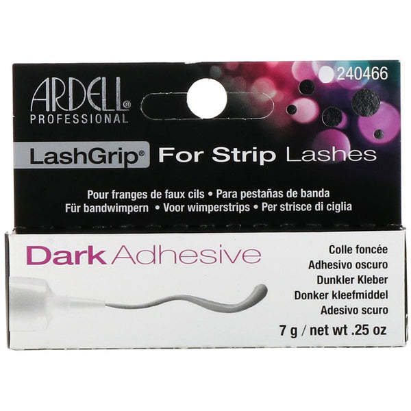 Ardell, LashGrip, For Strip Lashes, Dark Adhesive, .25 oz (7 g) - The Supplement Shop