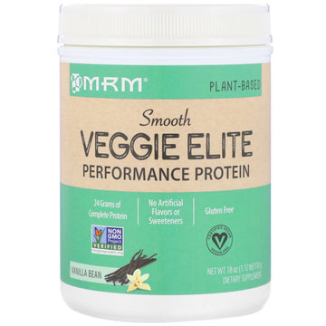 MRM, Smooth Veggie Elite Performance Protein, Vanilla Bean, 18 oz (510 g)