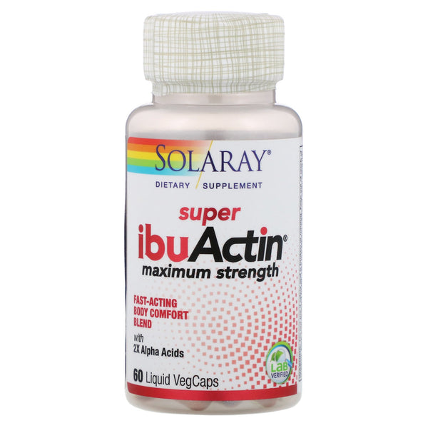 Solaray, Super IbuActin, Maximum Strength, 60 Liquid VegCaps - The Supplement Shop