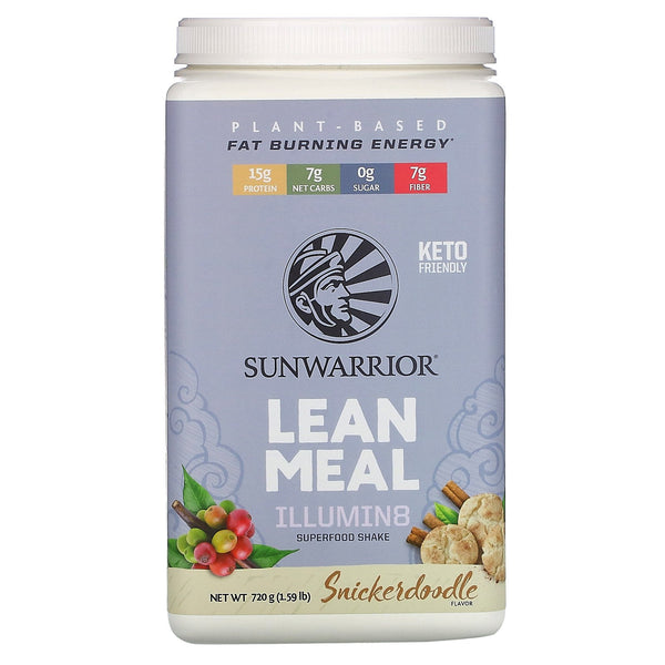 Sunwarrior, Illumin8 Lean Meal, Snickerdoodle, 1.59 lb (720 g) - The Supplement Shop