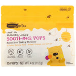 Comvita, Kids, Soothing Pops, UMF 10+ Manuka Honey, 3 Flavor Variety Pack, 15 Pops, 4 oz (112 g) - The Supplement Shop