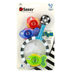 Sassy, Developmental Bath Toy, Catch 'n Count Net, 6 + Months, 4 Piece Set - The Supplement Shop