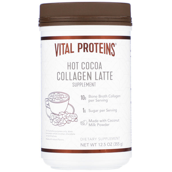 Vital Proteins, Collagen Latte, Hot Cocoa, 12.5 oz (355 g) - The Supplement Shop