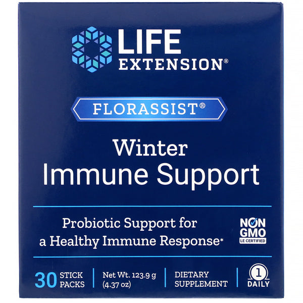 Life Extension, FLORASSIST Winter Immune Support, 30 Stick Packs - The Supplement Shop