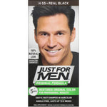 Just for Men, Original Formula Men's Hair Color, Real Black H-55, Single Application Kit - The Supplement Shop