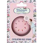 The Vintage Cosmetic Co., Exfoliating Face Sponge, Pink, 1 Count - The Supplement Shop
