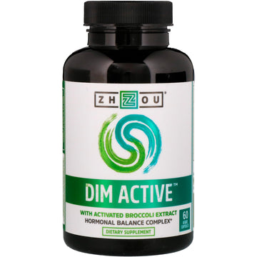Zhou Nutrition, DIM Active, Hormonal Balance Complex, 60 Veggie Capsules