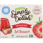 Natural Simply Delish, Natural Jel Dessert, Strawberry, 0.7 oz (20 g) - The Supplement Shop