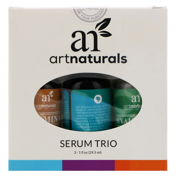 Artnaturals, Serum Trio Set, 3 Serums, 1 fl oz (29.5 ml) Each - The Supplement Shop