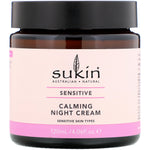 Sukin, Calming Night Cream, Sensitive, 4.06 fl oz (120 ml) - The Supplement Shop