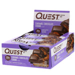 Quest Nutrition, Protein Bar, Caramel Chocolate Chunk, 12 Bars, 2.12 oz (60 g) Each - The Supplement Shop