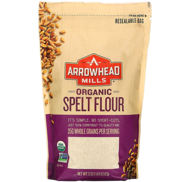 Arrowhead Mills, Organic Spelt Flour, 22 oz (623 g) - The Supplement Shop